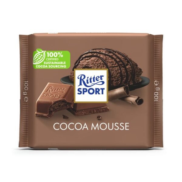 Ritter Sport Cocoa Mousse Milk Chocolate Bar 100g