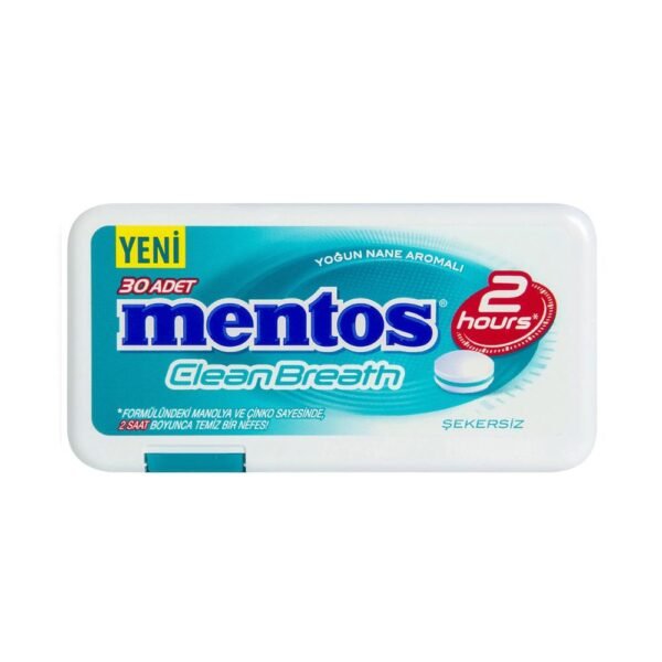 Mentos 2 Hours Clean Breath Intensive Mint Flavor Candy 21g