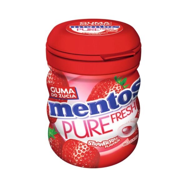 Mentos Pure Fresh Strawberry Flavour Chewing Gum 60g
