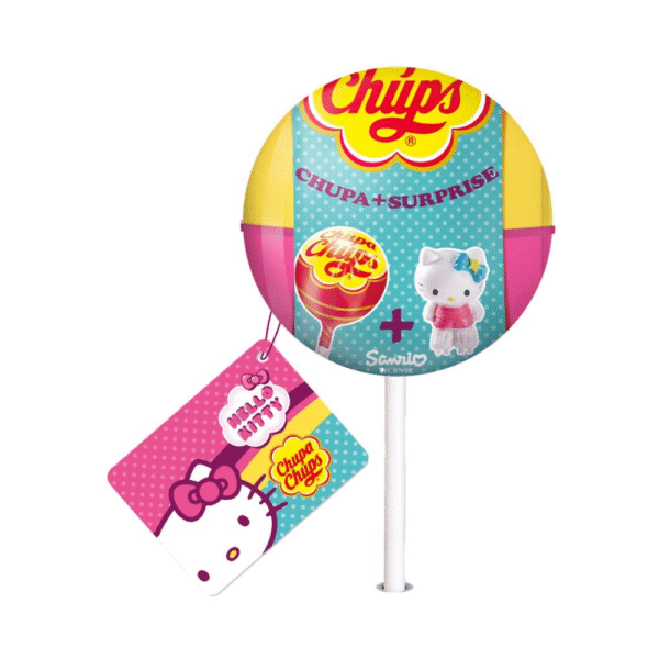 Chupa Chups Surprise Hello Kitty Strawberry Flavored Lollipop 12g