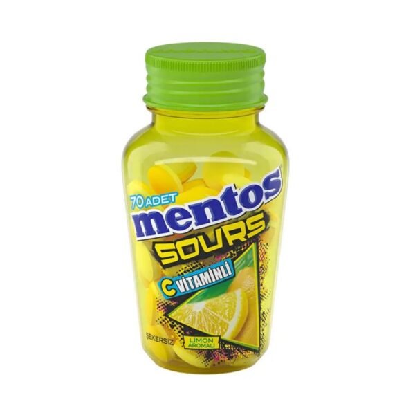 Mentos Sours Vitamin C Mint Limon Flavoured Candy 49g