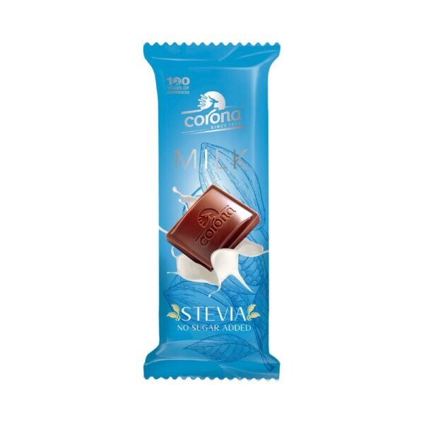 Corona Milk Chocolate with Stevia Bar 45g