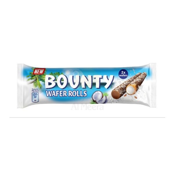 Bounty Coconut Wafer Rolls 22.5g