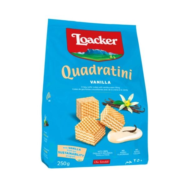 Loacker Quadratini Vanilla Bite Size Wafers 125g