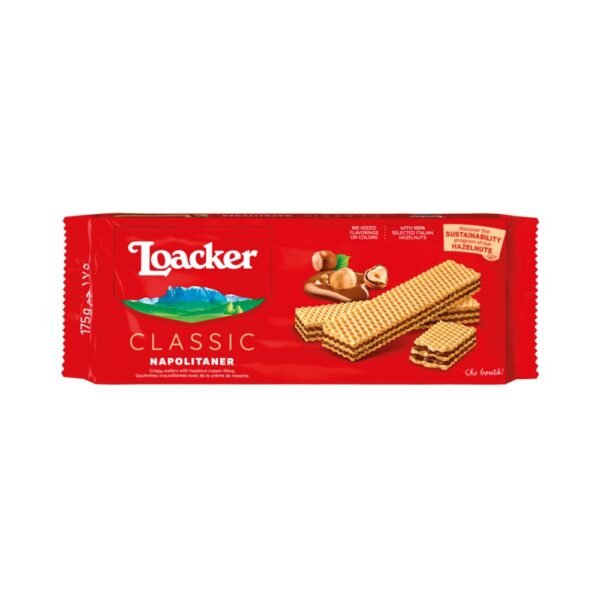 Loacker Napolitaner Hazelnut Cream Wafers 175g