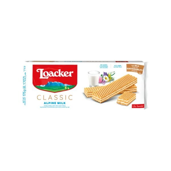 Loacker Crispy Milk Cream Wafers 175g