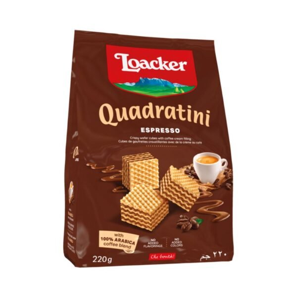 Loacker Quadratini Espresso Bite Size Wafers 110g
