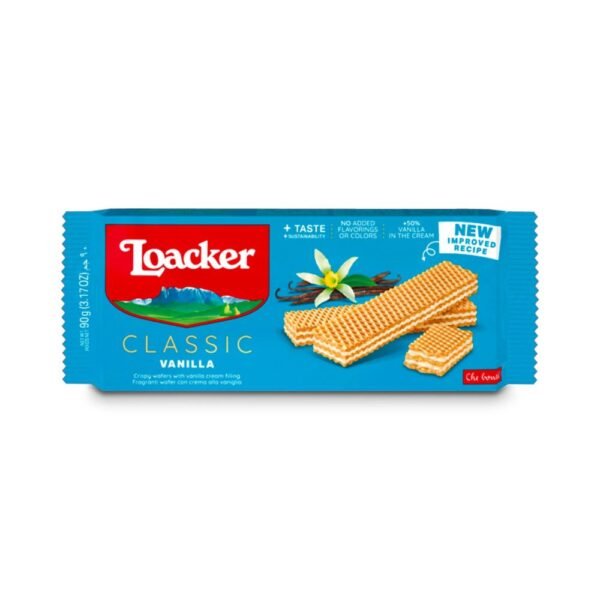 Loacker Classic Vanilla Wafers 90g