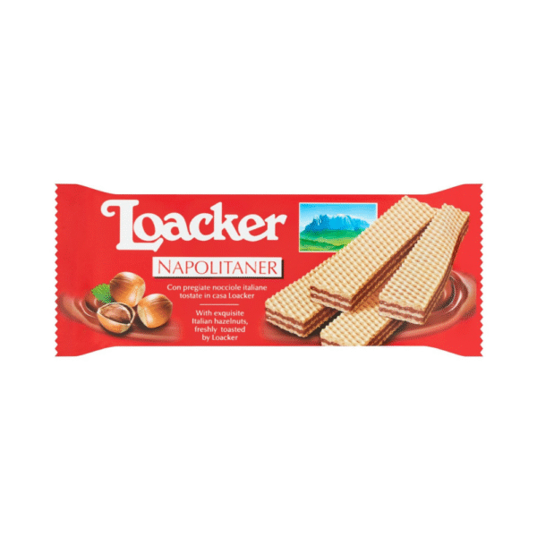 Loacker Napolitaner Hazelnut Cream Wafers 30g