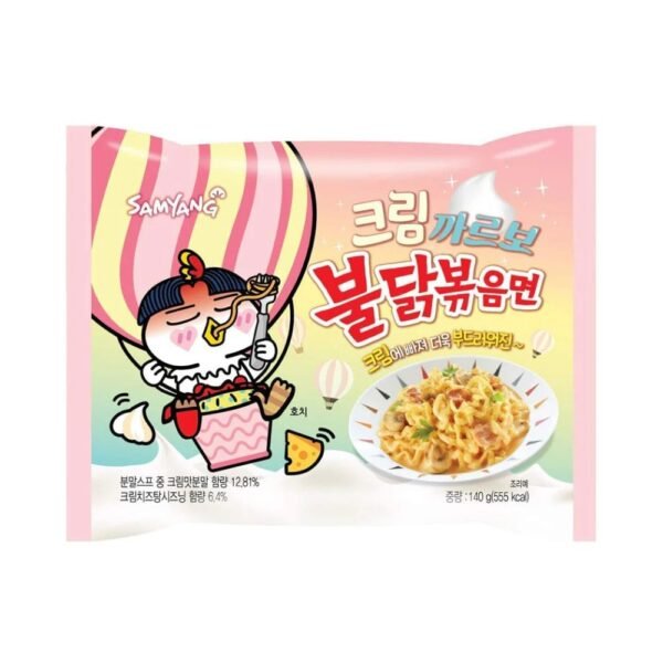 Samyang Buldak Hot Chicken Flavored with Creamy Carbonara Noodles 140g